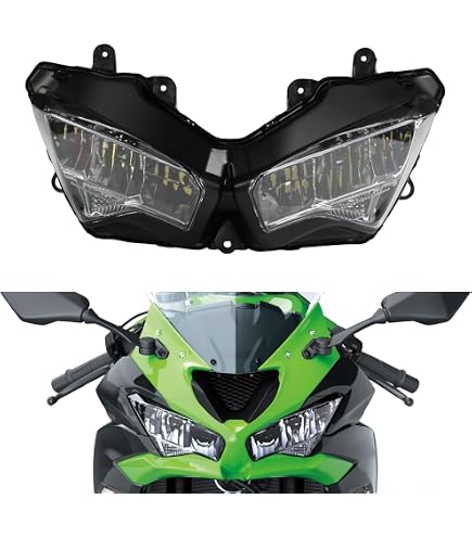 Amazon.com: TCMT Front Headlight Assembly Fit For Kawasaki Ninja